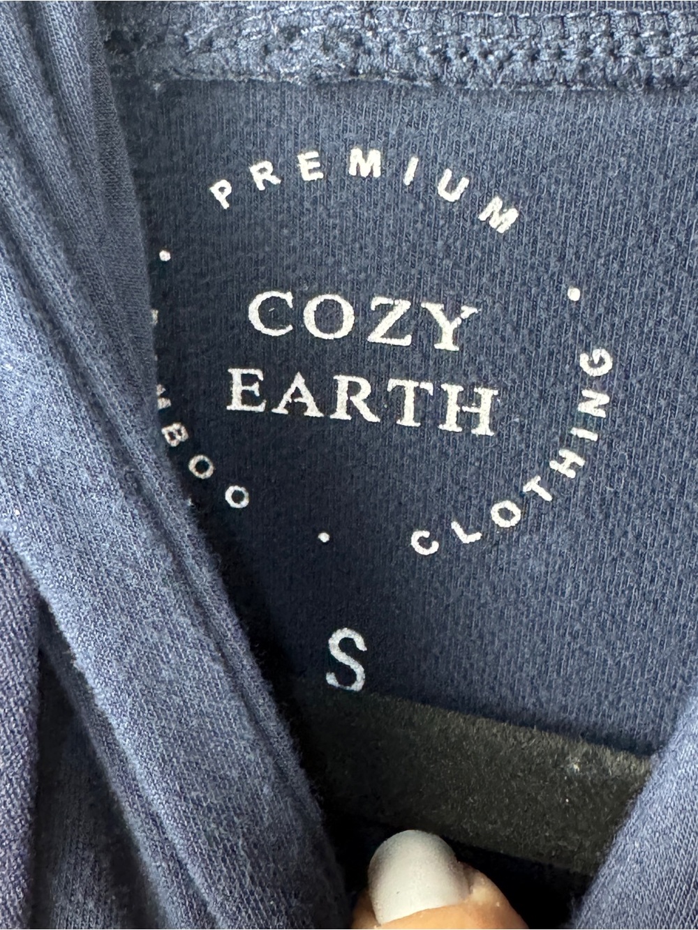 Cozy Earth Relaxed Navy Jogger Pants/Long-sleeve Hooded Top Women's Small - Picture 6 of 8